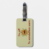 Sun bagagelabel (Achterkant verticaal)