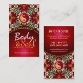 Sun Balance New age Reiki Yoga Visitekaartjes (Voorkant / Achterkant)