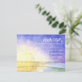 SUN Bat Bar Mitzvah Reply Card RSVP Kaartje (Staand voorkant)