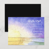 SUN Bat Bar Mitzvah Reply Card RSVP Kaartje (Voorkant / Achterkant)