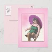 Sun Bather Beach Babe Briefkaart (Voorkant / Achterkant)