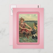  Sun Bather Beach Babes Briefkaart (Voorkant / Achterkant)