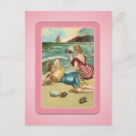 Sun Bather Beach Babes Briefkaart (Voorkant)