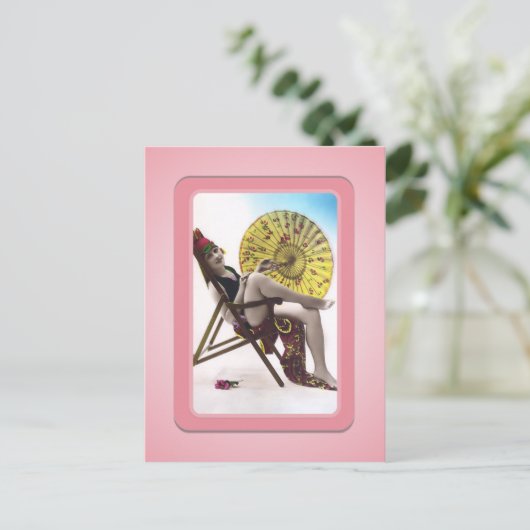  Sun Bather Beach Babes Briefkaart (Staand voorkant)