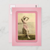 Sun Bather Beach Babes Briefkaart (Voorkant / Achterkant)
