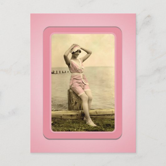 Sun Bather Beach Babes Briefkaart (Voorkant)