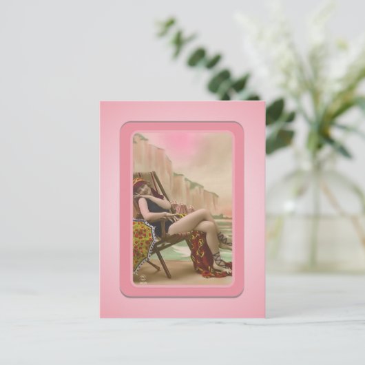  Sun Bather Beach Babes Briefkaart (Staand voorkant)
