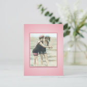 Sun Bather Beach Babes Briefkaart (Staand voorkant)