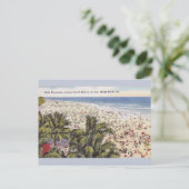  Sun Bathing Miami Beach Florida Post Card Briefkaart (Staand voorkant)