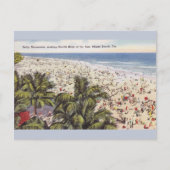  Sun Bathing Miami Beach Florida Post Card Briefkaart (Voorkant)