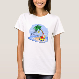 Sun Bathing Santa hawaiian xmas t-shirt 5