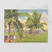 Sun Bathing, Tropical Skies, Miami Beach, Florida Briefkaart (Voorkant)