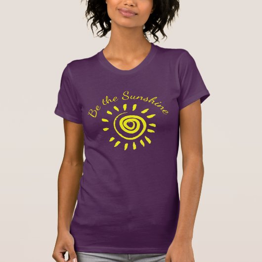 Sun Be the Sunshine Inspirerend Quote om te herinn T-shirt (Voorkant)