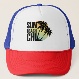 Sun, Beach & Chill Palm Tree Graphic Pet