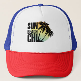 Sun, Beach & Chill Palm Tree Graphic Pet