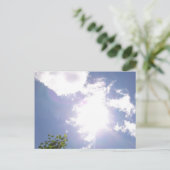 Sun Beam en Clouds Briefkaart (Staand voorkant)