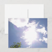 Sun Beam en Clouds Briefkaart (Voorkant / Achterkant)