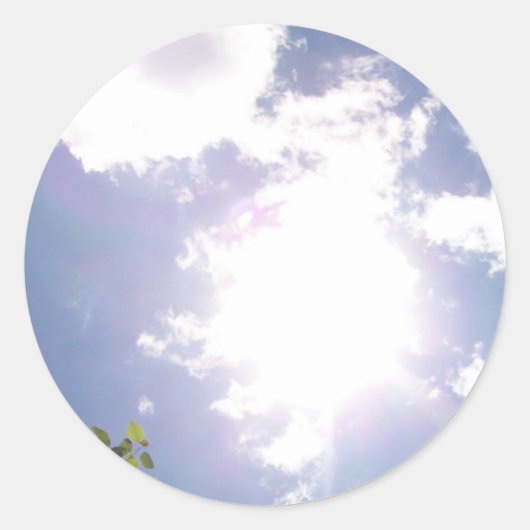 Sun Beam en Clouds Stickers (Voorkant)
