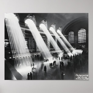 Sun Beams in Grand Central Station Poster