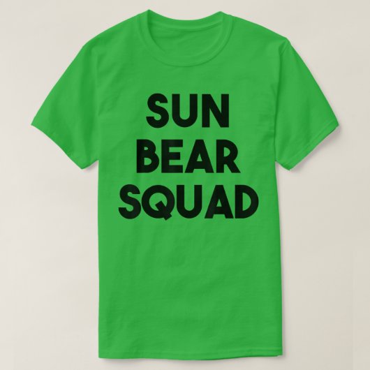 Sun Bear Lover Funny - Sun Bear Squad  T-shirt (Design voorkant)