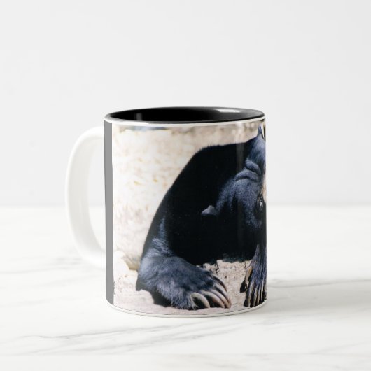 Sun Beer Coffee Cup Tweekleurige Koffiemok (Voorkant links)