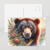 Sun Beer Floral Waterverf Wildlife Briefkaart (Voorkant / Achterkant)