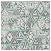 sun beer geo mint Silver Stof (Close Up)