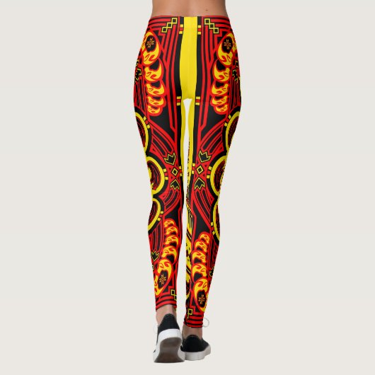Sun Beer (rood) Leggings (Achterkant)