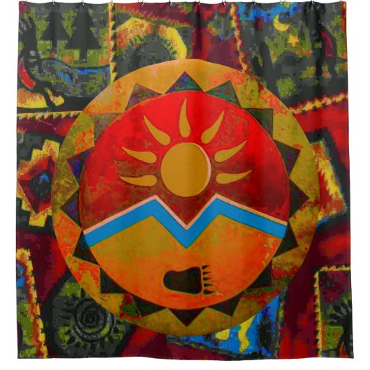 Sun Beer Shower Curtain Douchegordijn (Voorkant)