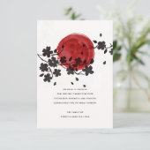 Sun Behind Black Flowers Sympathie Kaart (Staand voorkant)