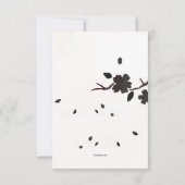 Sun Behind Black Flowers Sympathie Kaart (Achterkant)