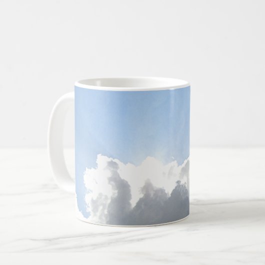 Sun Behind Clouds-foto Koffiemok (Voorkant links)