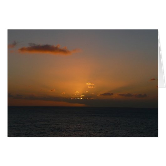 Sun Behind Clouds II Seascape Photography (Voorkant Horizontaal)