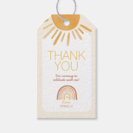 Sun Birthday Favor Tag Cadeaulabel