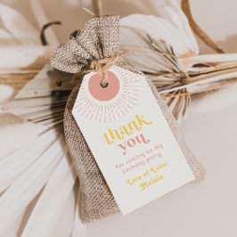 Sun Birthday Party Favor Tag | Reis om de zon Cadeaulabel