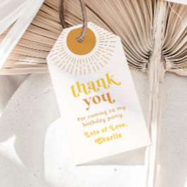 Sun Birthday Party Favor Tag | Reis om de zon Cadeaulabel