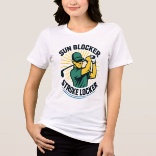Sun Blocker, Stroke Locker Cool Golf Pet Tri-Blend Shirt
