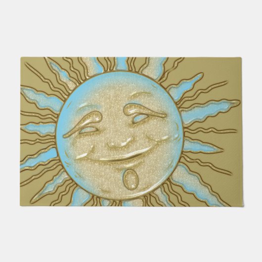 Sun Blue Gold door Mat uit de zomer glimlachen (Voorkant)