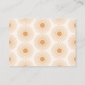 Sun Boho Luier Raffle Ticket Baby shower Informatiekaartje (Achterkant)