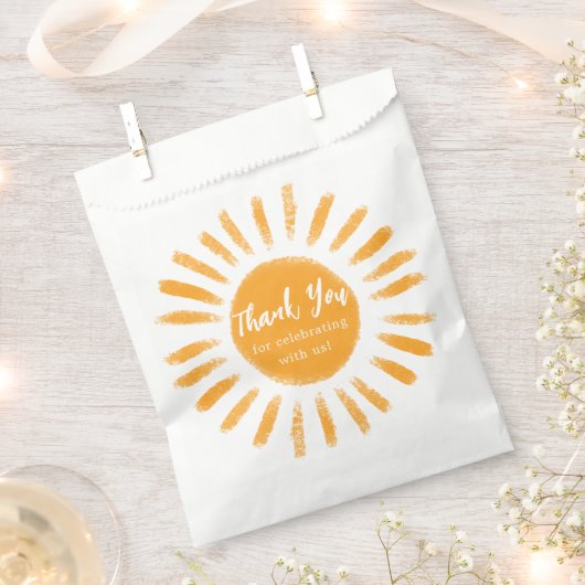 Sun Boho Sunshine Baby shower Favoriet Bedankzakje (Geknipt)