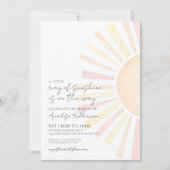 Sun Boho Sunshine Baby shower Kaart (Voorkant)