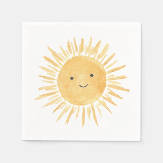Sun Boy's Birthday Party Servet (Voorkant)