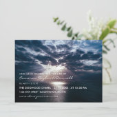 Sun Breaking Through Clouds Life Memorial Kaart (Staand voorkant)