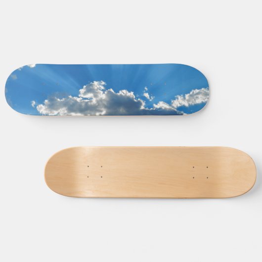 Sun Breaking Through Clouds Skateboard (Horizontaal)