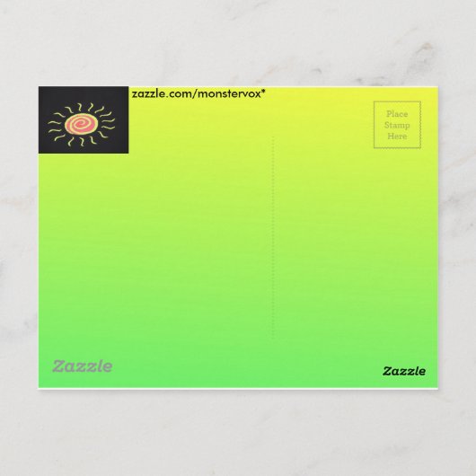 Sun Briefkaart (Achterkant)