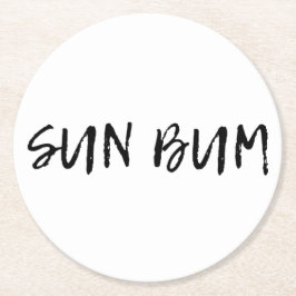 Sun Bum Ronde Kartonnen Onderzetter