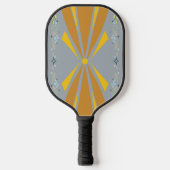 Sun Burst Kapow + Patina Bloemen Pickleball Paddle (Voorkant)