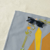 Sun Burst + Patina Bloemen Strandlaken (In situ)