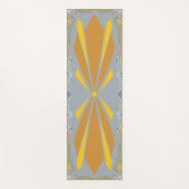 Sun Burst + Patina Bloemen Yogamat (Voorkant)