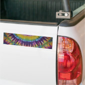 Sun Burst Tie Dye Bumpersticker (Op Truck)